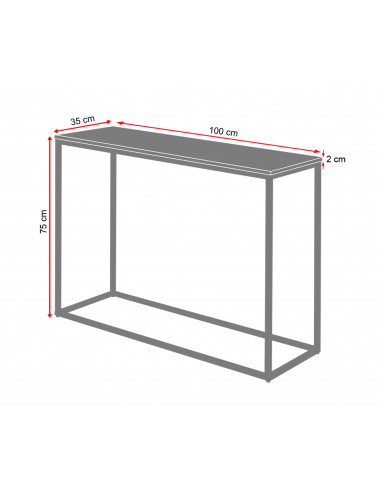 Konsola Sara z blatem marmurowym Fashion-Home