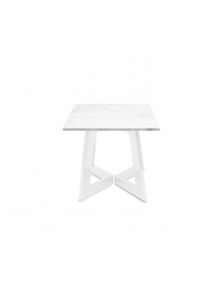 Nowoczesny stolik kawowy Amand S z blatem marmurowym Bianco Fashion-Home