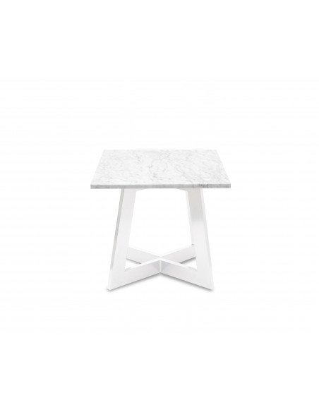 Nowoczesny stolik kawowy Amand S z blatem marmurowym Bianco Fashion-Home