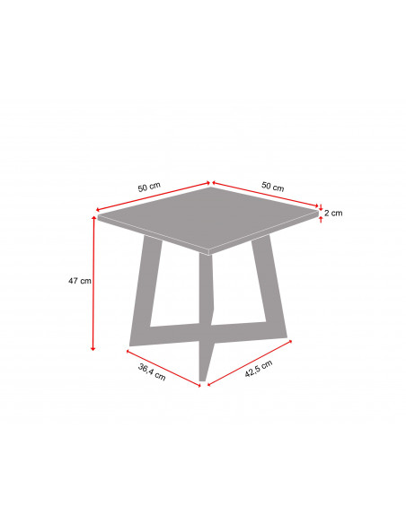 Nowoczesny stolik kawowy Amand S z blatem marmurowym Bianco Fashion-Home