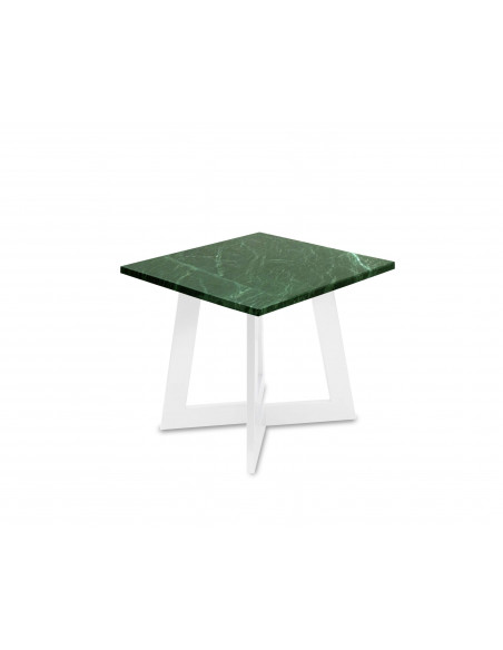Nowoczesny stolik kawowy Amand S z blatem marmurowym Verde Fashion-Home