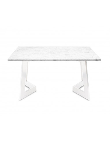 Nowoczesny stolik kawowy Amand L z blatem marmurowym Bianco Fashion-Home