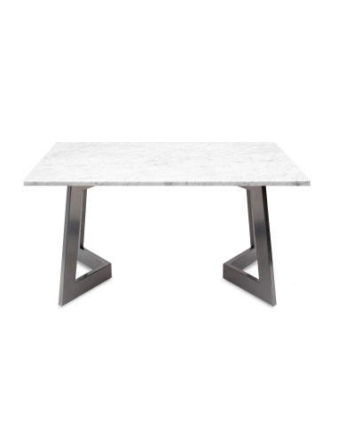 Nowoczesny stolik kawowy Amand L z blatem marmurowym Bianco Fashion-Home