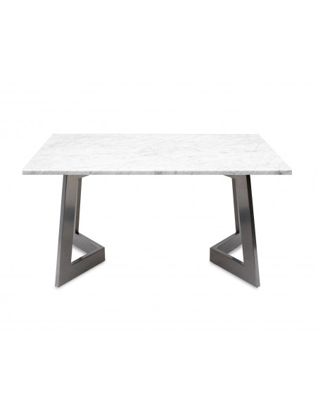 Nowoczesny stolik kawowy Amand L z blatem marmurowym Bianco Fashion-Home