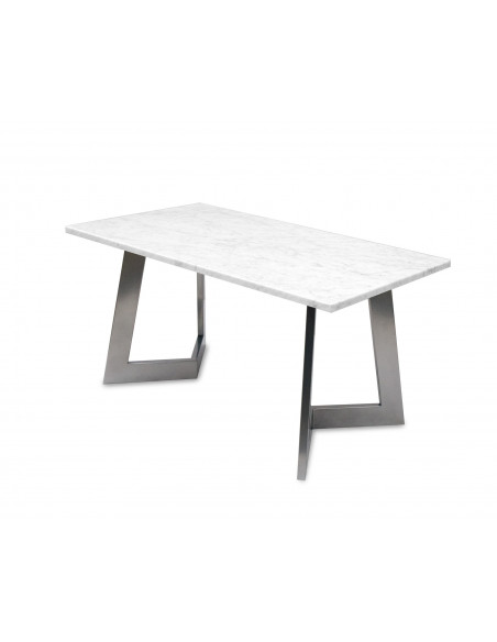 Nowoczesny stolik kawowy Amand L z blatem marmurowym Bianco Fashion-Home