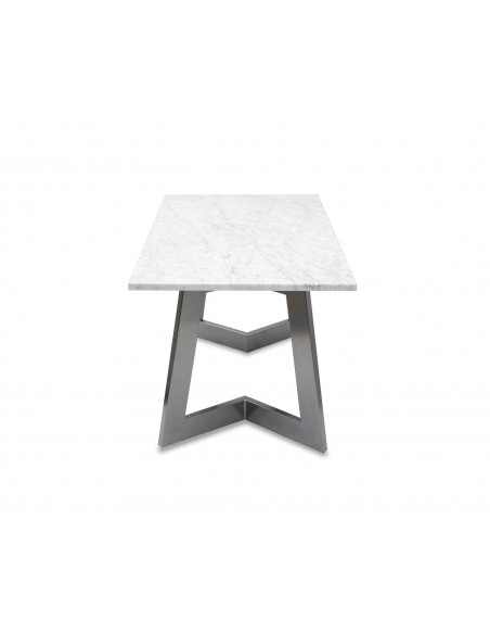 Nowoczesny stolik kawowy Amand L z blatem marmurowym Bianco Fashion-Home