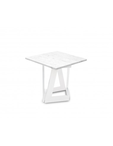 Designerski stolik kawowy Damon S z blatem marmurowym Bianco Fashion-Home