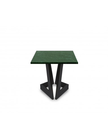 Designerski stolik kawowy Damon S z blatem marmurowym Verde Fashion-Home