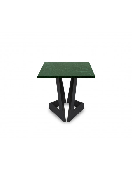 Designerski stolik kawowy Damon S z blatem marmurowym Verde Fashion-Home