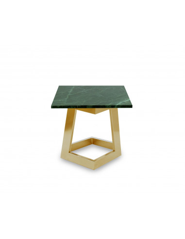 Designerski stolik kawowy Damon S z blatem marmurowym Verde Fashion-Home