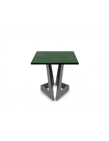 Designerski stolik kawowy Damon S z blatem marmurowym Verde Fashion-Home