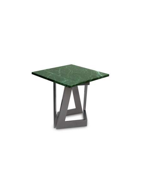 Designerski stolik kawowy Damon S z blatem marmurowym Verde Fashion-Home