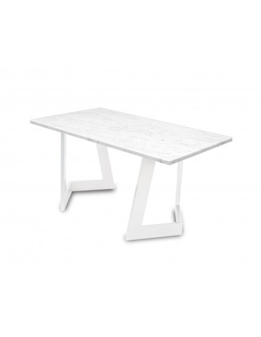 Designerski stolik kawowy Damon L z blatem marmurowym Bianco Fashion-Home