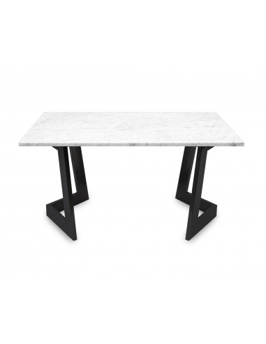 Designerski stolik kawowy Damon L z blatem marmurowym Bianco Fashion-Home