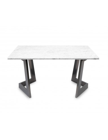 Designerski stolik kawowy Damon L z blatem marmurowym Bianco Fashion-Home