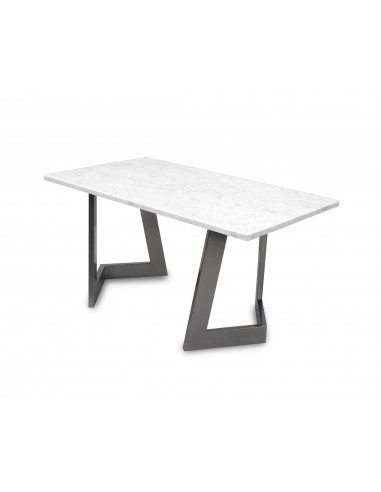 Designerski stolik kawowy Damon L z blatem marmurowym Bianco Fashion-Home