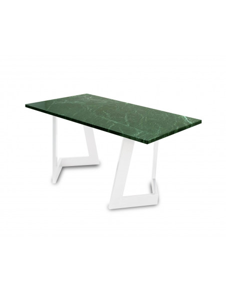 Designerski stolik kawowy Damon L z blatem marmurowym Verde Fashion-Home