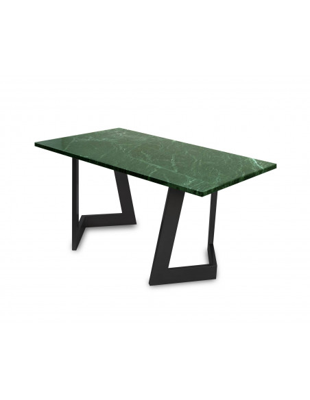 Designerski stolik kawowy Damon L z blatem marmurowym Verde Fashion-Home