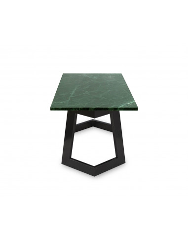 Designerski stolik kawowy Damon L z blatem marmurowym Verde Fashion-Home