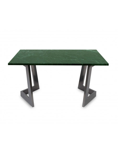 Designerski stolik kawowy Damon L z blatem marmurowym Verde Fashion-Home