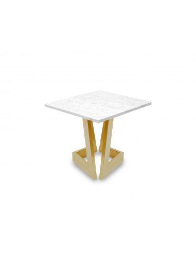 Designerski stolik kawowy Namad S z blatem marmurowym Bianco Fashion-Home