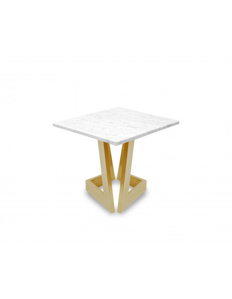 Designerski stolik kawowy Namad S z blatem marmurowym Bianco Fashion-Home