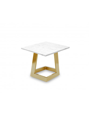 Designerski stolik kawowy Namad S z blatem marmurowym Bianco Fashion-Home