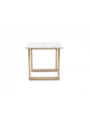 Tradycyjny stolik kawowy Fini S z blatem marmurowym Bianco Fashion-Home