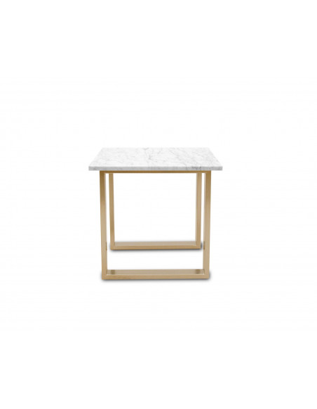 Tradycyjny stolik kawowy Fini S z blatem marmurowym Bianco Fashion-Home