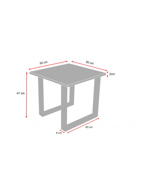 Tradycyjny stolik kawowy Fini S z blatem marmurowym Bianco Fashion-Home