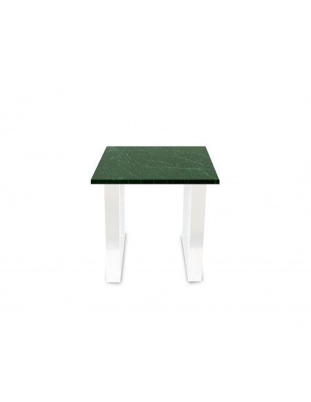 Tradycyjny stolik kawowy Fini S z blatem marmurowym Verde Fashion-Home