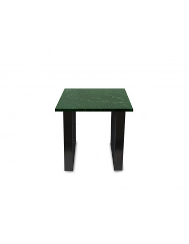 Tradycyjny stolik kawowy Fini S z blatem marmurowym Verde Fashion-Home