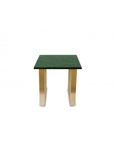 Tradycyjny stolik kawowy Fini S z blatem marmurowym Verde Fashion-Home