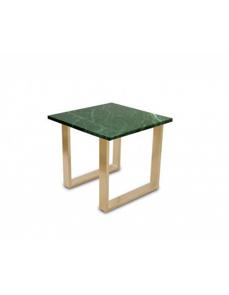 Tradycyjny stolik kawowy Fini S z blatem marmurowym Verde Fashion-Home