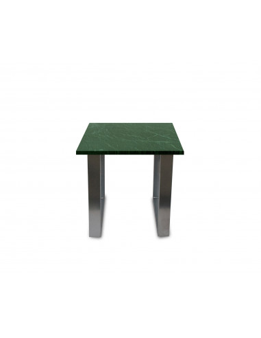 Tradycyjny stolik kawowy Fini S z blatem marmurowym Verde Fashion-Home