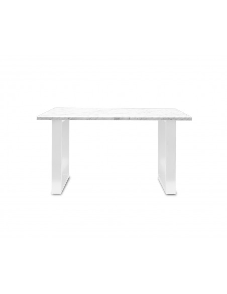 Tradycyjny stolik kawowy Fini L z blatem marmurowym Bianco Fashion-Home