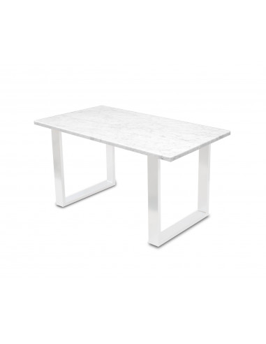 Tradycyjny stolik kawowy Fini L z blatem marmurowym Bianco Fashion-Home