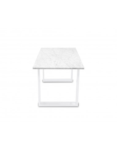 Tradycyjny stolik kawowy Fini L z blatem marmurowym Bianco Fashion-Home