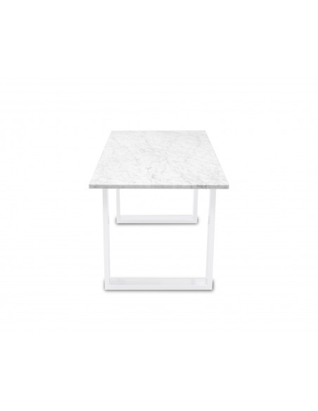 Tradycyjny stolik kawowy Fini L z blatem marmurowym Bianco Fashion-Home