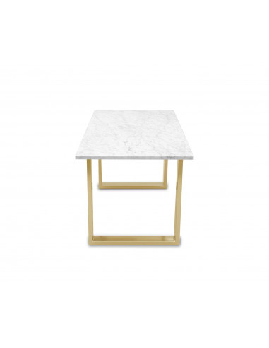 Tradycyjny stolik kawowy Fini L z blatem marmurowym Bianco Fashion-Home