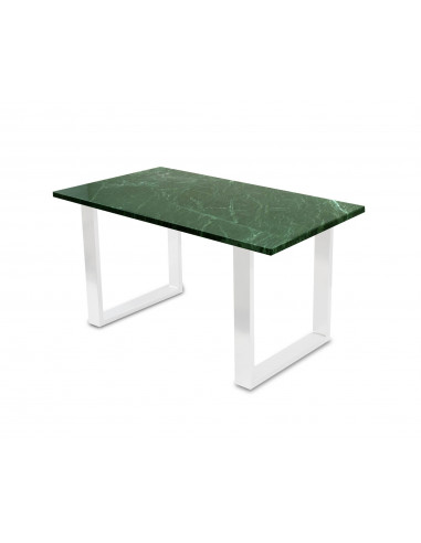 Tradycyjny stolik kawowy Fini L z blatem marmurowym Verde Fashion-Home