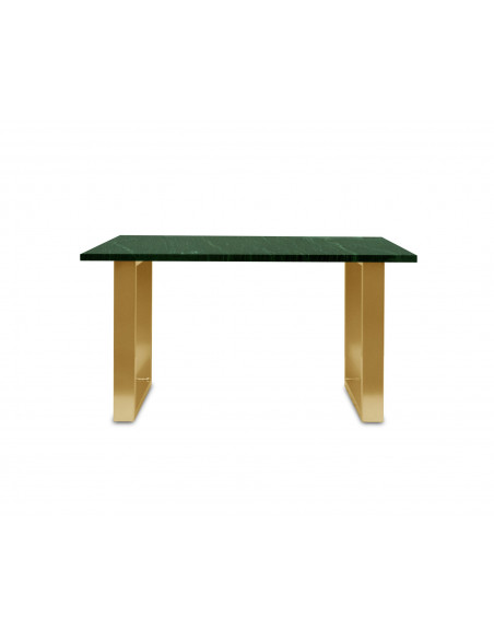 Tradycyjny stolik kawowy Fini L z blatem marmurowym Verde Fashion-Home