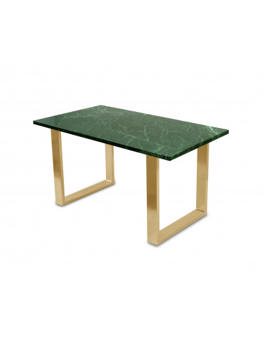Tradycyjny stolik kawowy Fini L z blatem marmurowym Verde Fashion-Home