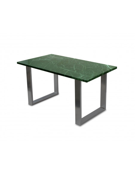 Tradycyjny stolik kawowy Fini L z blatem marmurowym Verde Fashion-Home