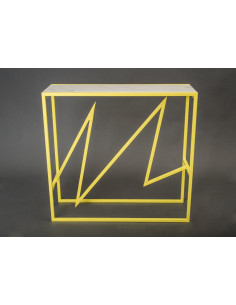 Konsola STORM z blatem marmurowym Bianco Fashion-Home 2